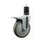 Service Caster 5'' Gray Poly Swivel 1-5/8'' Expanding Stem Caster Total Lock Brake SCC-EXTTL20S514-PPUB-158 - alternate 1